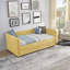 Lit de jour avec couchette escamotable, canapé-lit capitonné en tissu Boucle pour une assise et un sommeil polyvalents et confortables-942937318