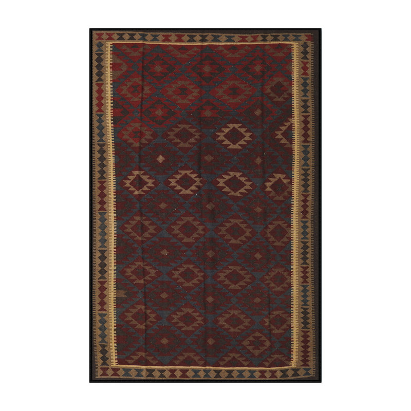 Tapis traditionnel 100% lavable à la machine, Rectangle 5 pi x 7 pi