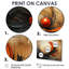 Wild Waves Retro Orange Core - Spiral Abstract, impression d'art mural-415569632-415569637