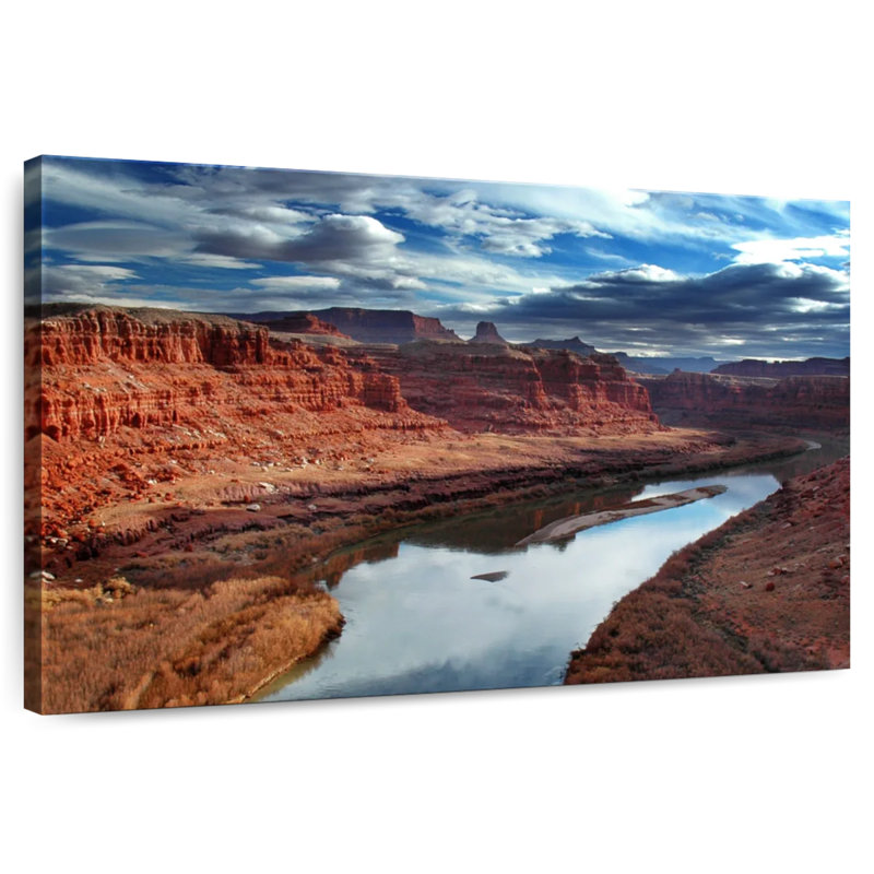 Sérénité de la rivière Alvord Canyon, H 16 po x l 24 po