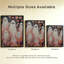 Fantômes pastel d'Halloween parmi des fleurs roses, tableau sur toile encadré, cadre noir, 50 x 75 cm-843147505-843147510