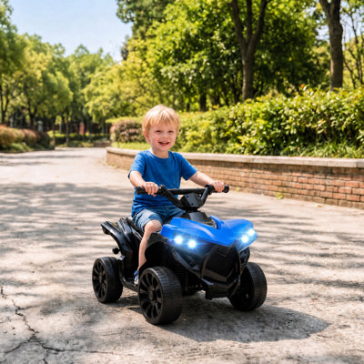 HOMCOM 6V Kids ATV, Battery Powered Ride on Car for Ages 18-56 M