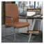 Chaise de bureau rembourrée en cuir Aleen-1219390928