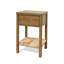 Table de chevet en bois massif avec tiroir et tablette en jute tissée Ainsley-1236475686