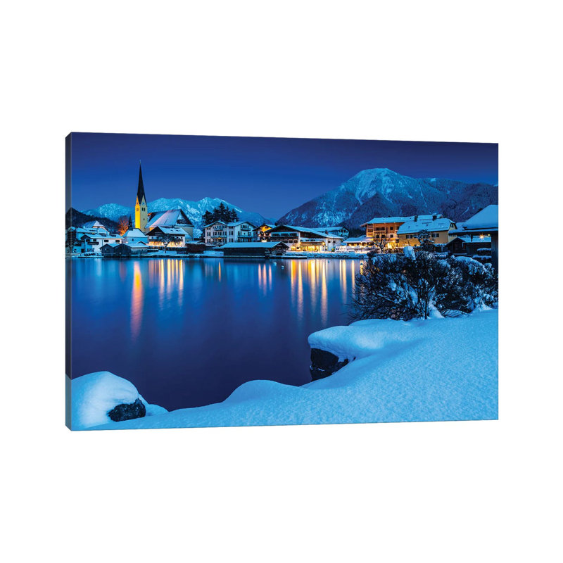 Allemagne, Bavière, lac de montagne Tegernsee par Mikolaj Gospodarek - photographie sur toile tendue
