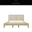 Lit plateforme en bois massif avec rotin-1318959733