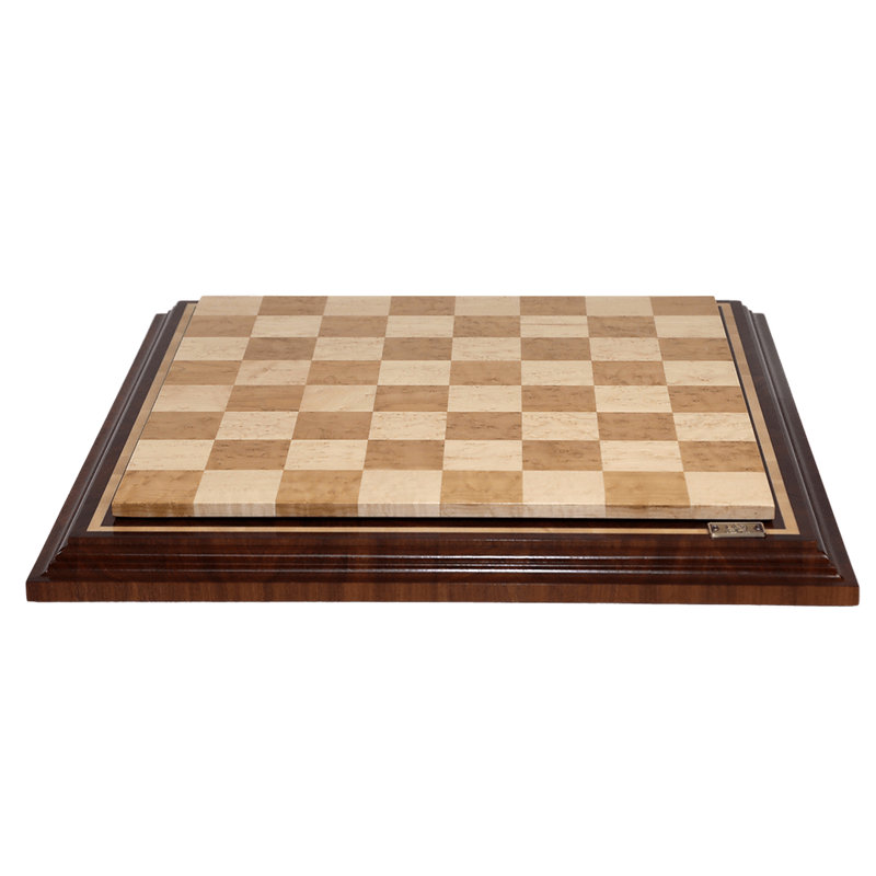 Handmade Chess Beige/Brown Board Game