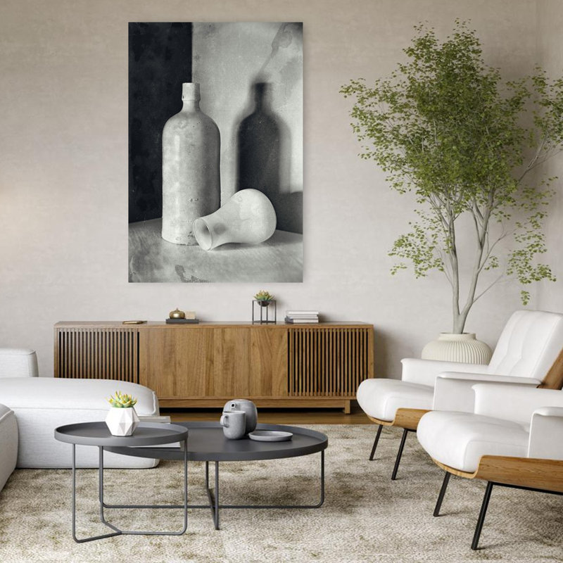 «Il Vecchio E Il Nuovo», art mural contemporain abstrait, H 48 po x l 32 po
