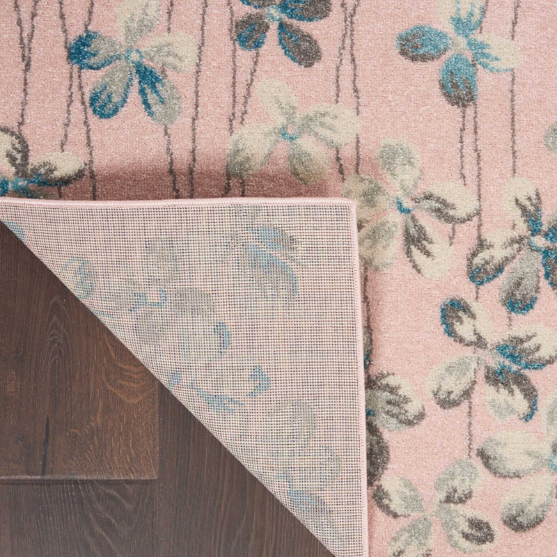 Guthrie Floral Polypropylene Rug, Rectangle 2' x 4'