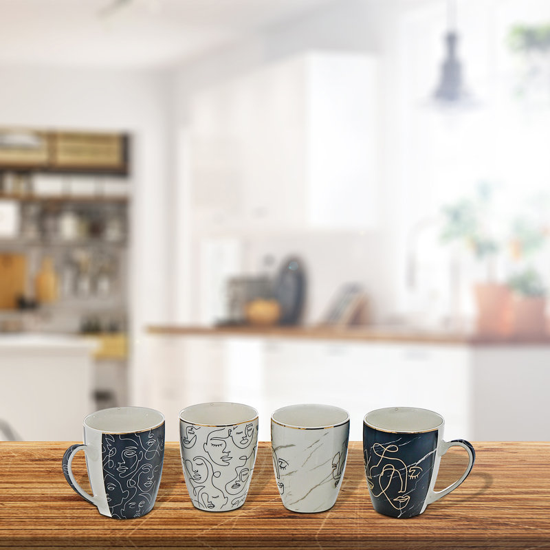 Ensemble de 4 tasses en céramique