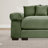 Oversized Corduroy Armchair  With Ottoman-948987617
