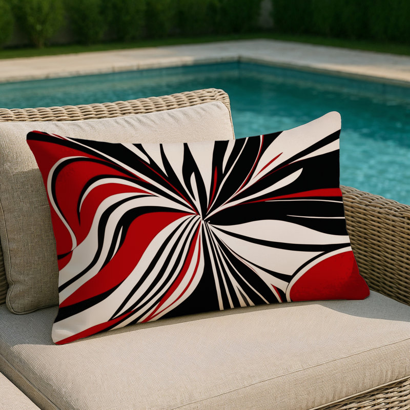 Lunar Vortex Indoor And Outdoor Throw Pillow, Rectangle 25"H x 18"W