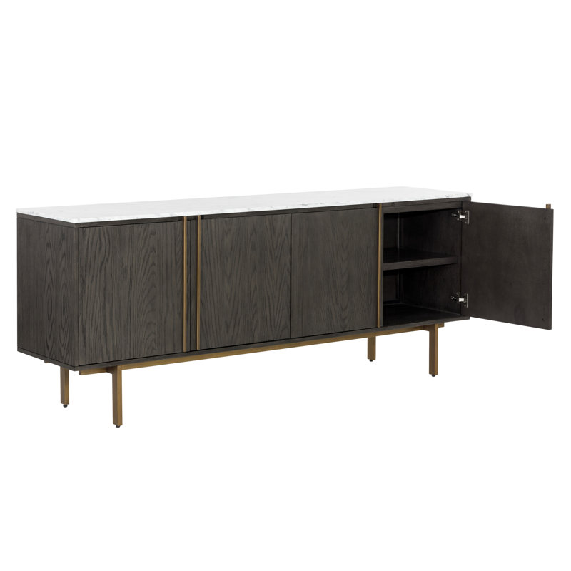 Briar 78.75'' W Sideboard, Gray/White