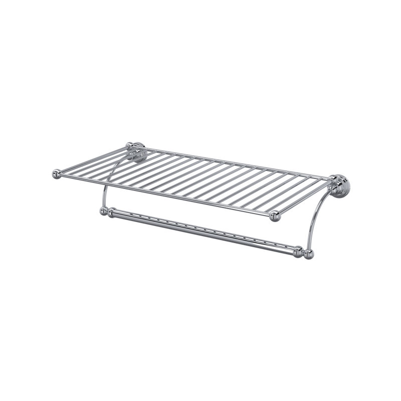 Edwardian™ Wall Mount Towel Shelf, Polished Chrome
