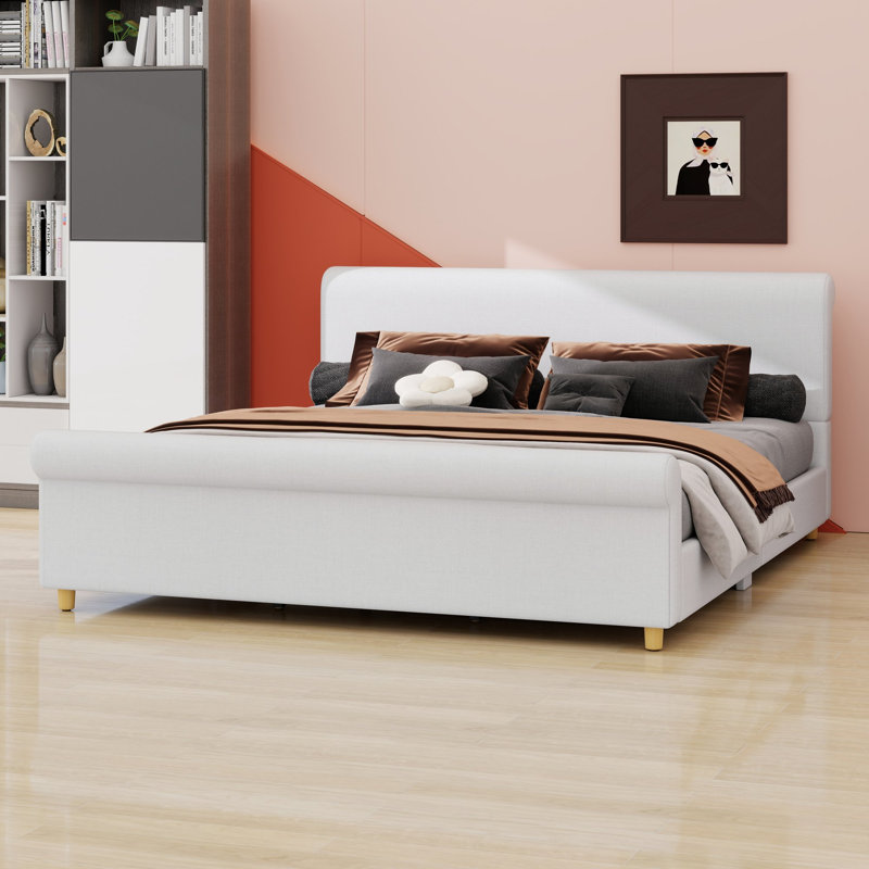 Upholstered Bed, Très grand lit
