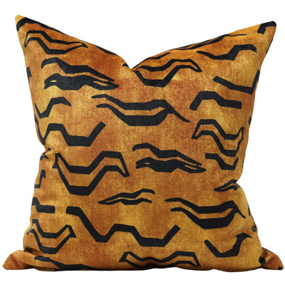 Strata Tibetan Stripes Velvet Pillow Cover
