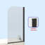 Mahler 1400mm H Pivot Semi-Frameless Tub Door with Clear Glass-1191123460-1191123463-1191123576