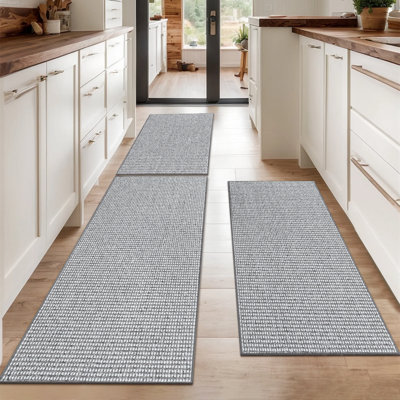 Tapis de cuisine antidérapant et résistant à l'usure (ensemble de 3)