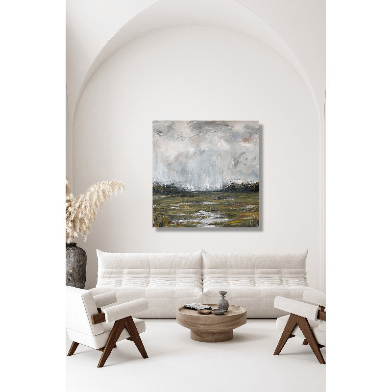 On The Marsh By John Beard - Gallery Wrapped Canvas Print Print by John Beard, 30" H x 30" W x 1.5" D, Unframed