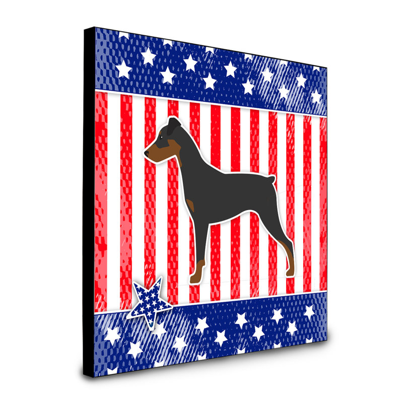 Panneau mural pour l’art américain dog Duro, Pinscher allemand