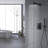 Bathroom Luxury 10 Inch Shower - Rain Mixer Wall Mounted Matte Black Finish Brass Engineered Smooth Head Made Effortless Water Flow-118088740