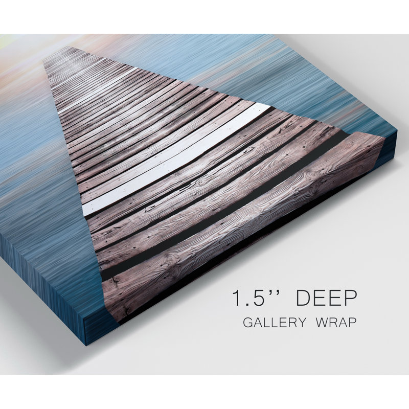 Impression d’art graphique sur toile tendue crépuscule, H 12 po x l 8 po x P 1 po