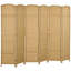 Paravent HOMcom, paravent pliant 6 panneaux, cloison autoportante de 5,6 pi de hauteur pour bureau à domicile, chambre à coucher, bois naturel-82432113