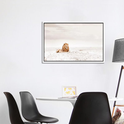 White Lion by Klaus Tiedge - Print on Canvas
