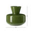 Vase en verre vert opaque 8 po Solin-853574532