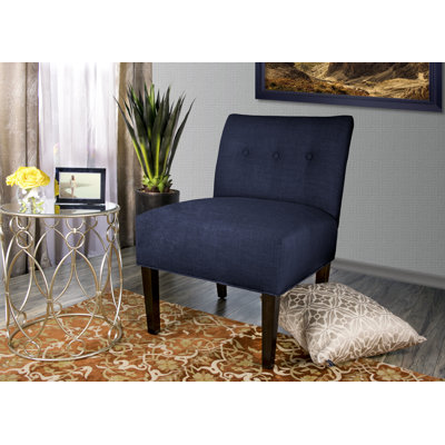 Fauteuil de chambre capitonné en polyester 58,42 cm de large Niambi