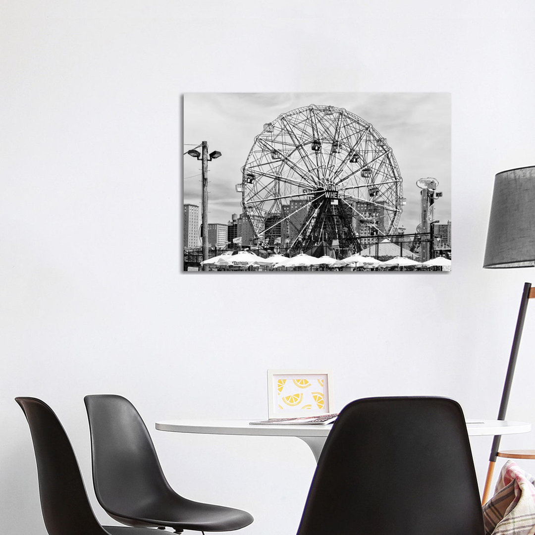 Coney Island Wonder Wheel by Philippe Hugonnard - Wrapped Canvas Gallery-Wrapped Canvas Giclée