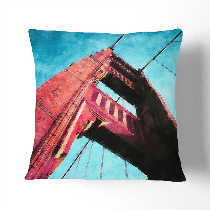 Square Throw Cushion, 40cm H x 40cm W x 15cm D