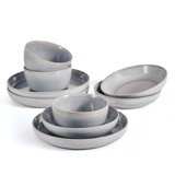Huxley 9-Piece Dinnerware Bowl Set, Service For 3