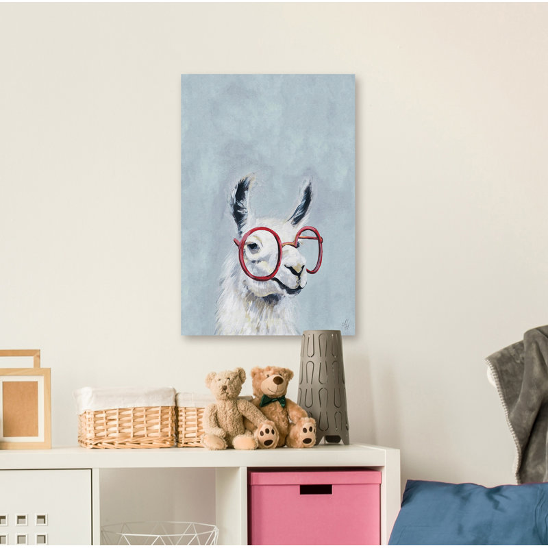 «Bequia Llama Glasses II», reproduction sur toile tendue, H 24 po x l 16 po x P 1,5 po