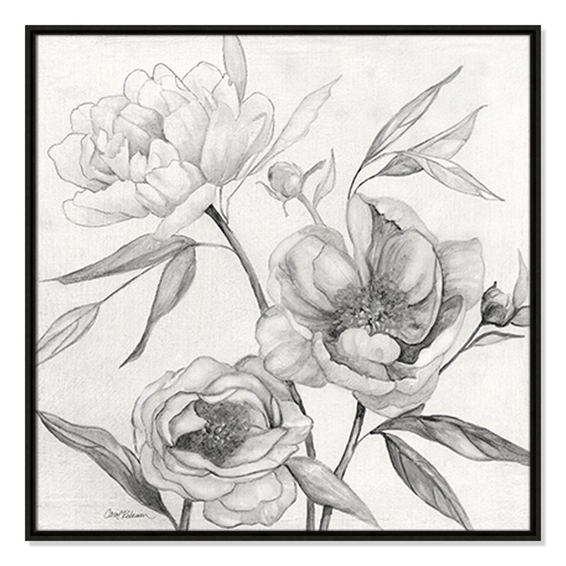 Collection Linen Peony, Espresso, H 31,5 po x l 31,5 po x P 2 po
