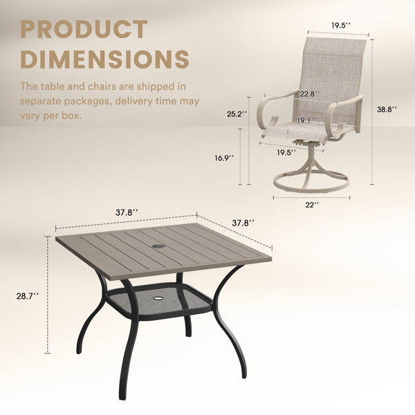 Dimensions du produit