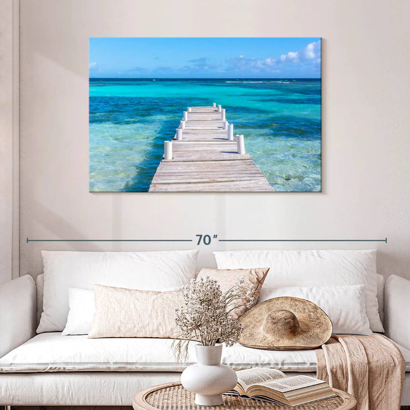 Gillard, Playa Larga, Porto Rico, océan, H 30 po x l 45 po