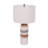 Sahara 27" Ceramic Table Lamp with Linen Shade for Bedrooms, Living rooms, Entryway, Offices