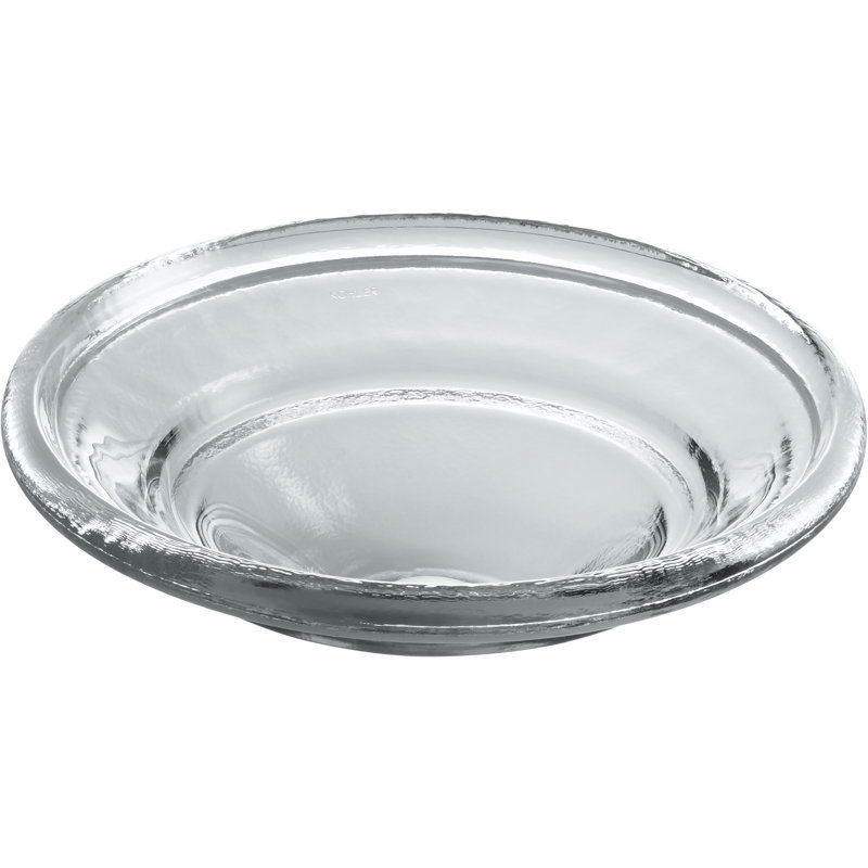 Lavabo de salle de bain ovale en verre filÃ© Ã  facettes, sÃ©rie Â« ARTIST EDITIONS Â», Glace