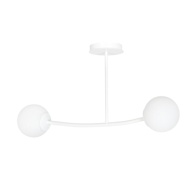 Higbee 2 - Light Unique/Statement Pendant, White