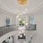 Luminaire suspendu en grappe à 5 lumières, lustre à DEL pour la cuisine, la salle à manger-134502900-134502903-134502891