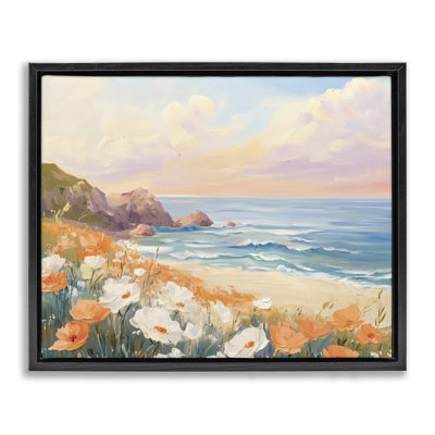 Cadre flottant Poppies par Beach Bay, design par Arlington Prints