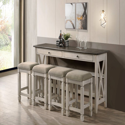Console avec 4 tabourets
