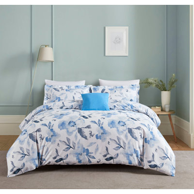 Kristlaug Cotton Sateen Floral Duvet Cover