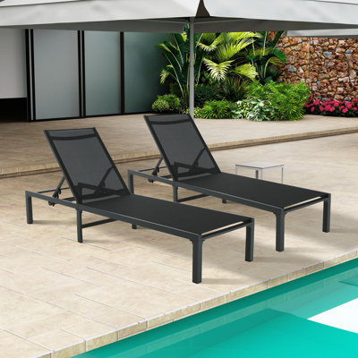 Outdoor Chaise Lounge by Latitude Run