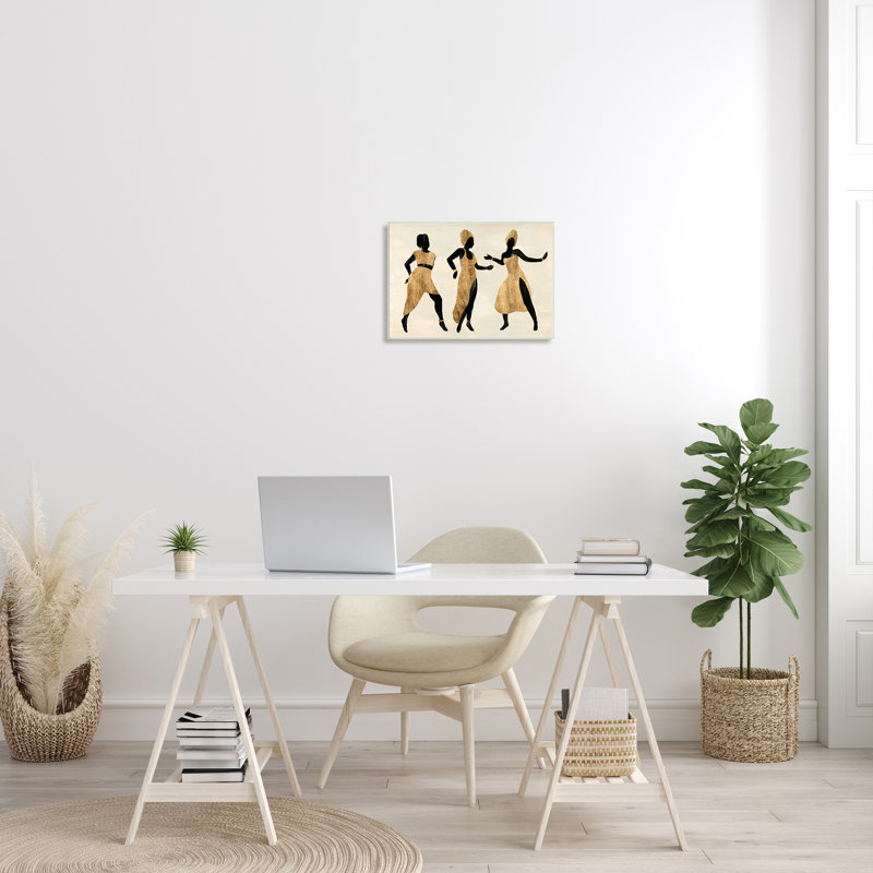 Powerful Women Dancing, H 13 po x l 19 po, Plaque murale
