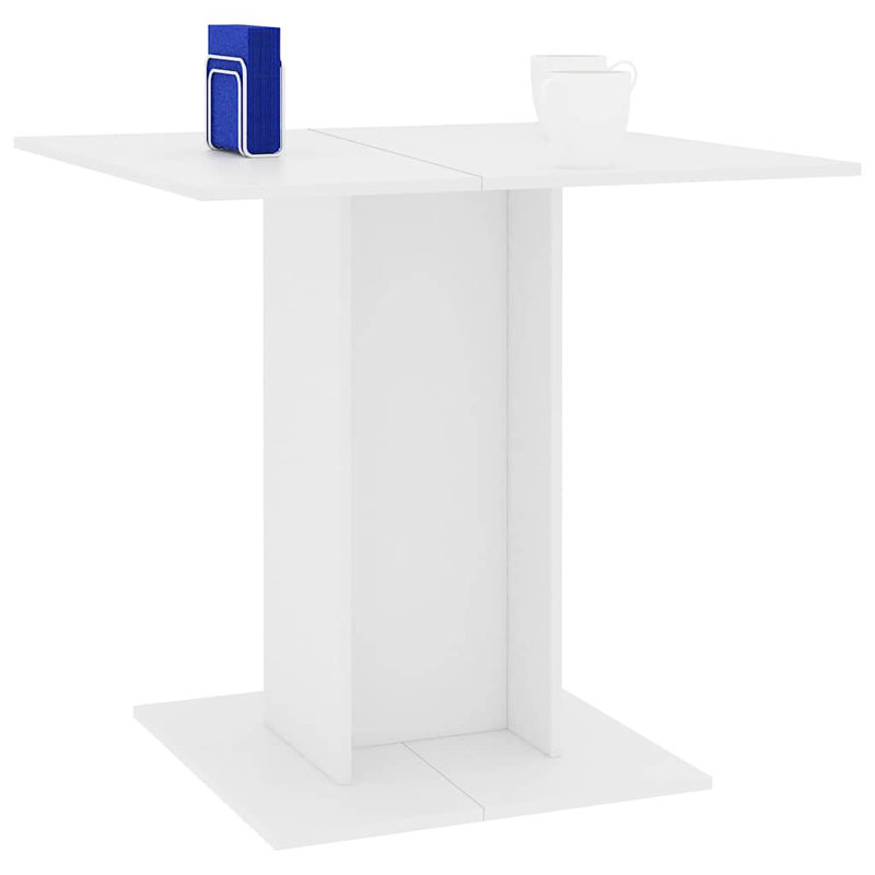Dining Table Kitchen Table Dining Room Dinner Table Engineered Wood, White