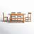 Cadey Solid Wood 6 Piece Dining Set