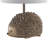 18.5" Brown Textured Resin Hedgehog Table Lamp