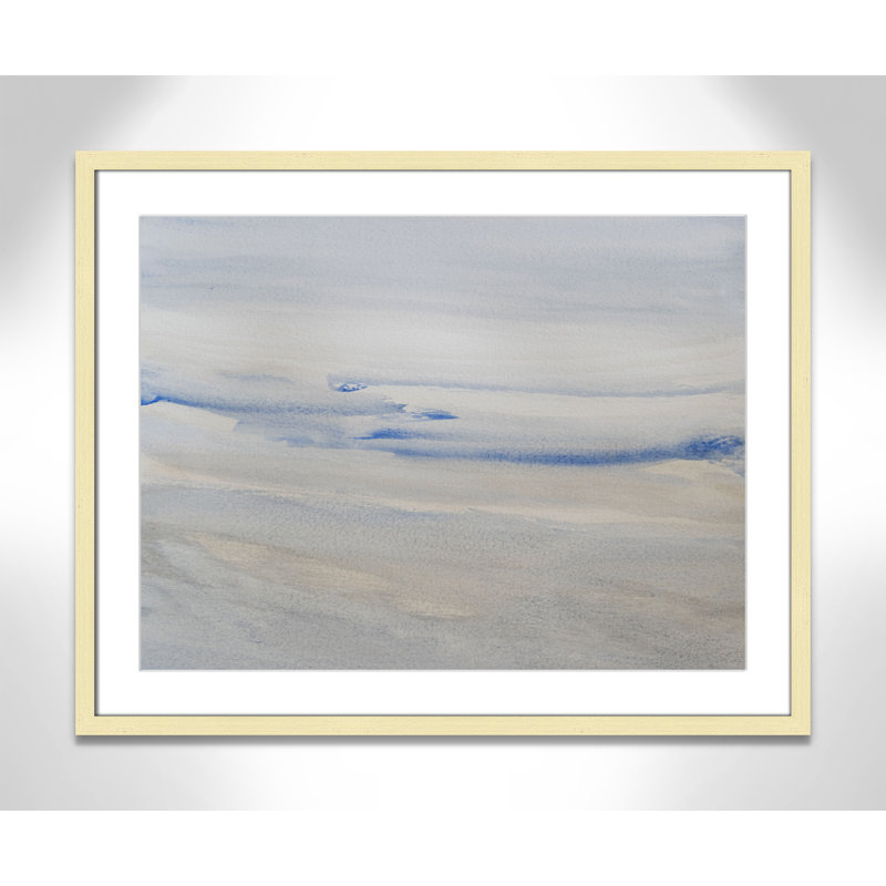«Silent Direction Print» par S.H. Khân, L 29,5 po x H 23,5 po, Imprimé mat, Or mat